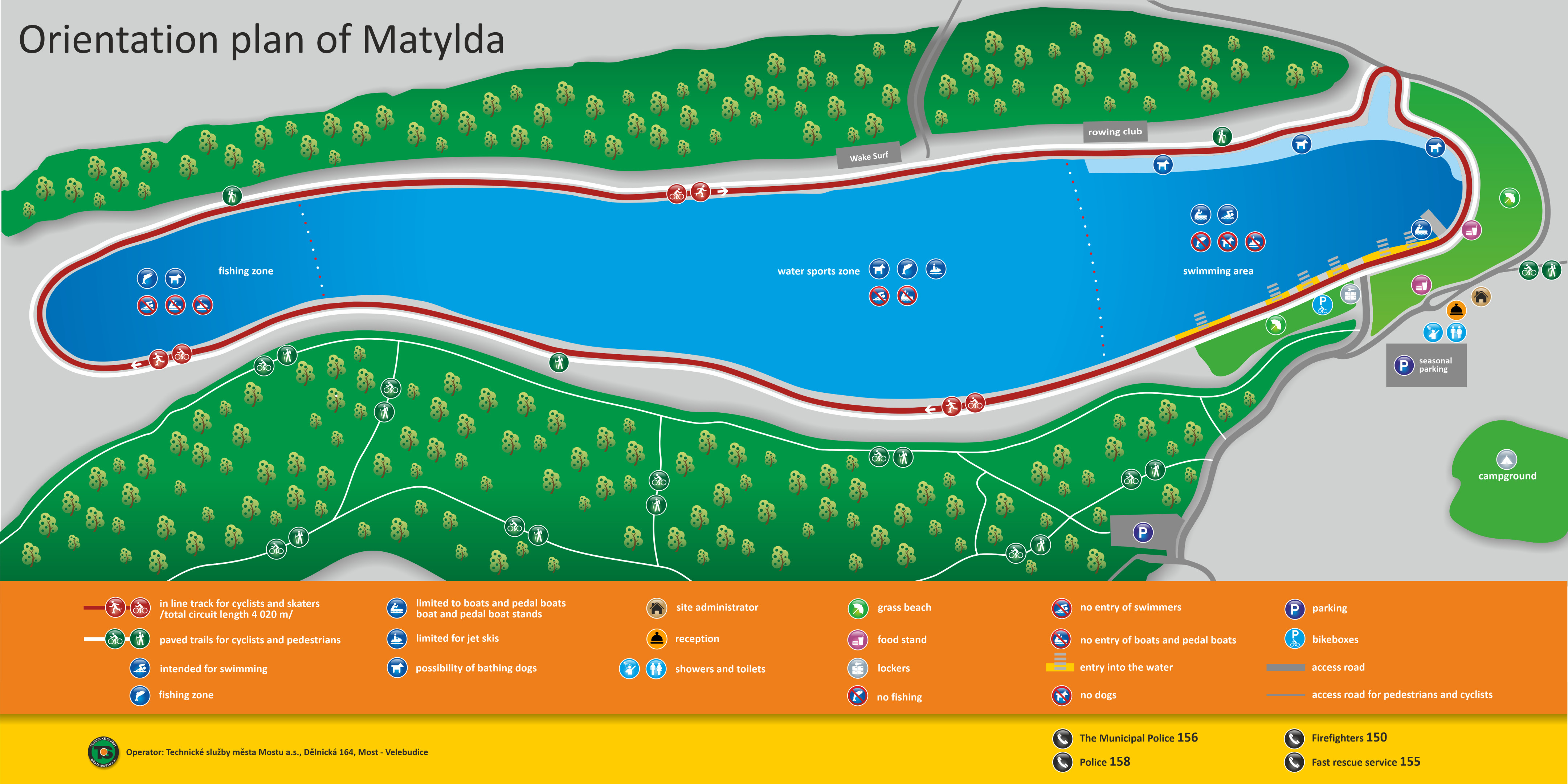 Map of the Matylda area